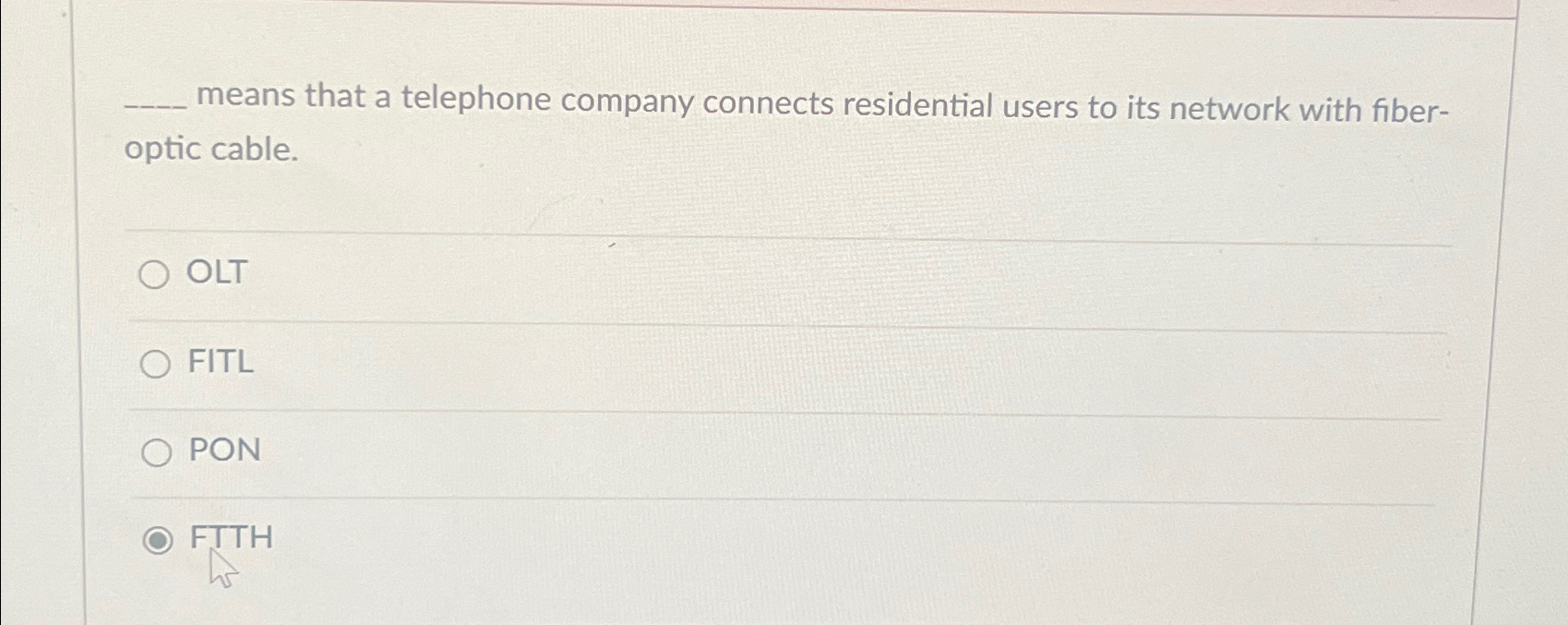means that a telephone company connects