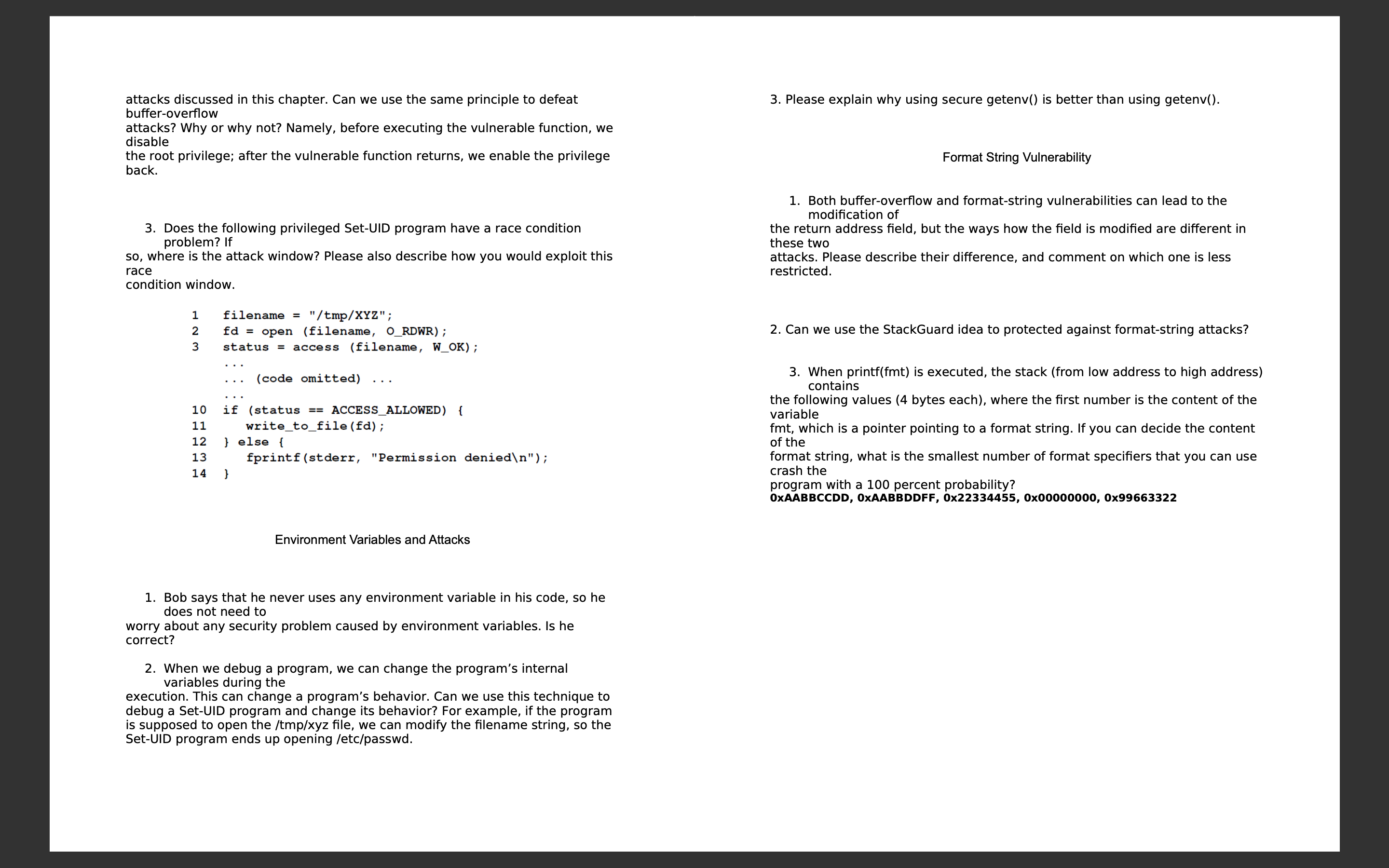2 . The least - privilege principle can be used