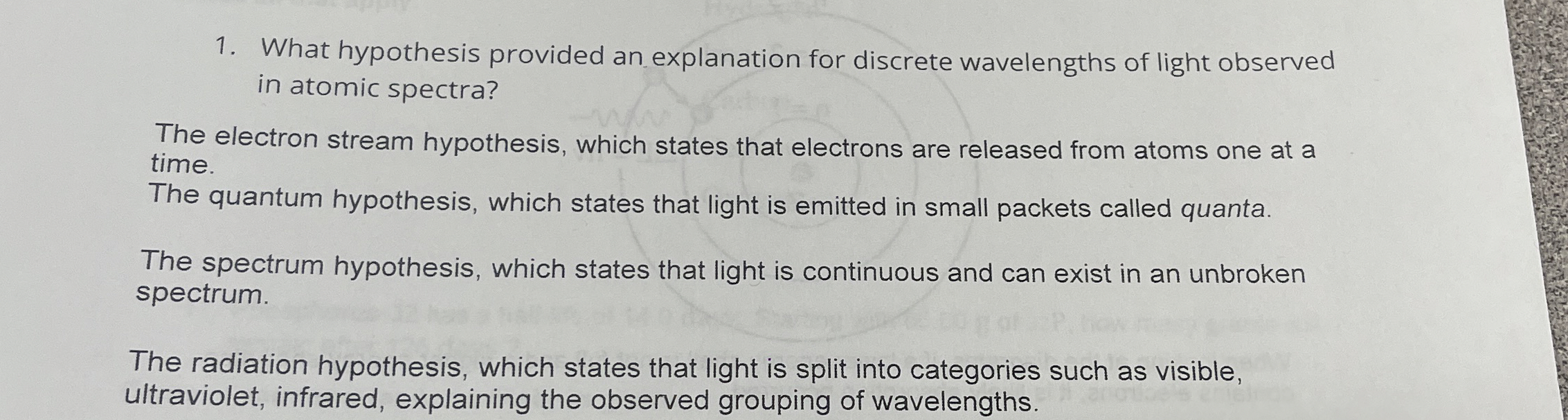 What hypothesis provided an explanation for