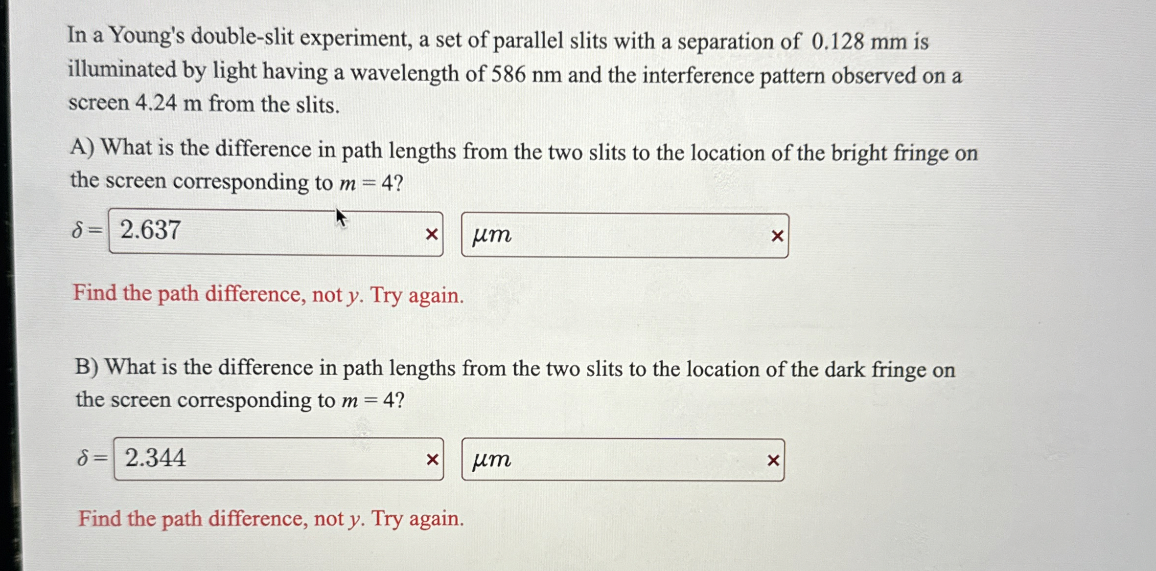 In a Young's double - slit experiment, a set of