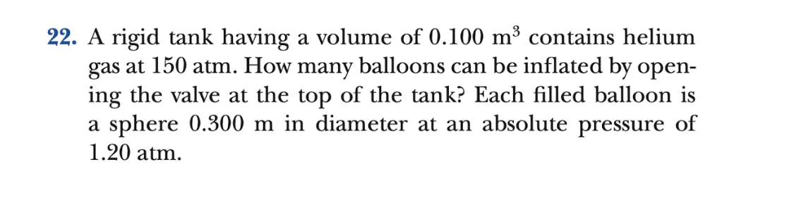 2 2 . A rigid tank having a volume of \ ( 0 . 1 0