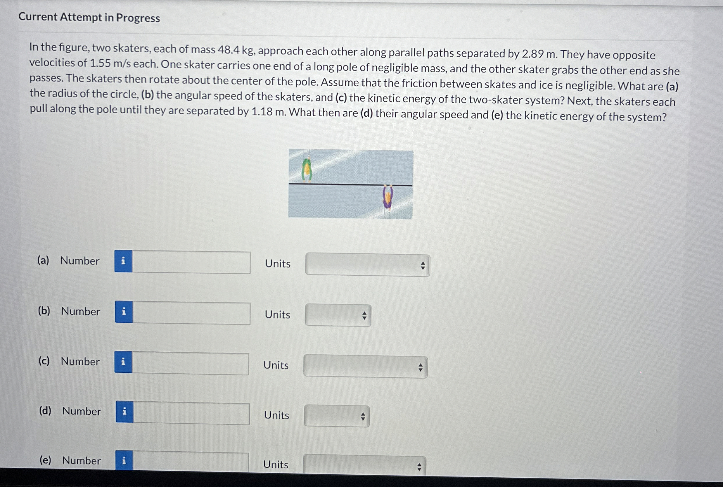 Current Attempt in Progress In the figure, two