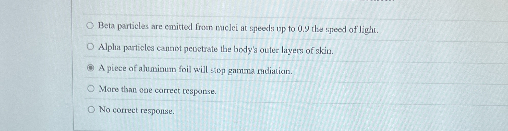 Beta particles are emitted from nuclei at speeds
