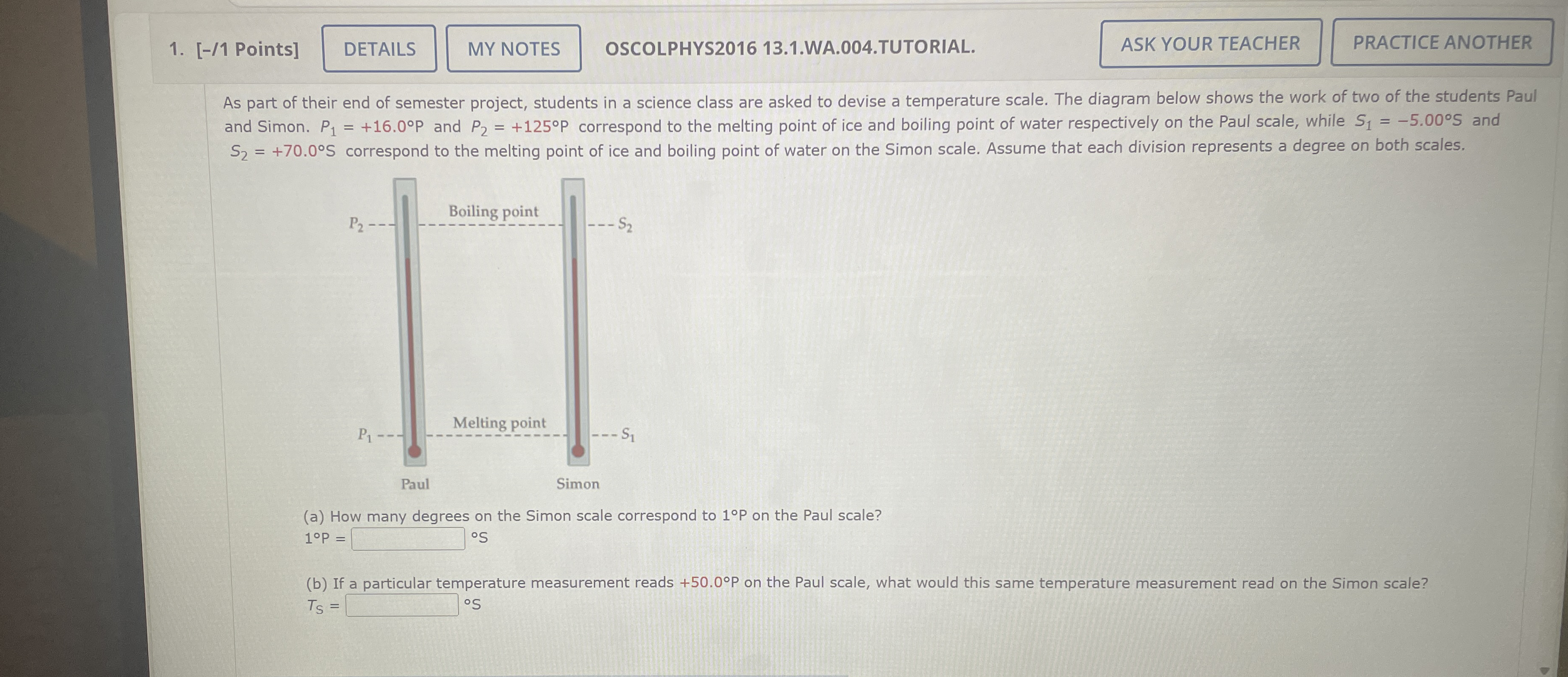 [ - / 1 Points ] OSCOLPHYS 2 0 1 6 1 3 . 1 . WA .