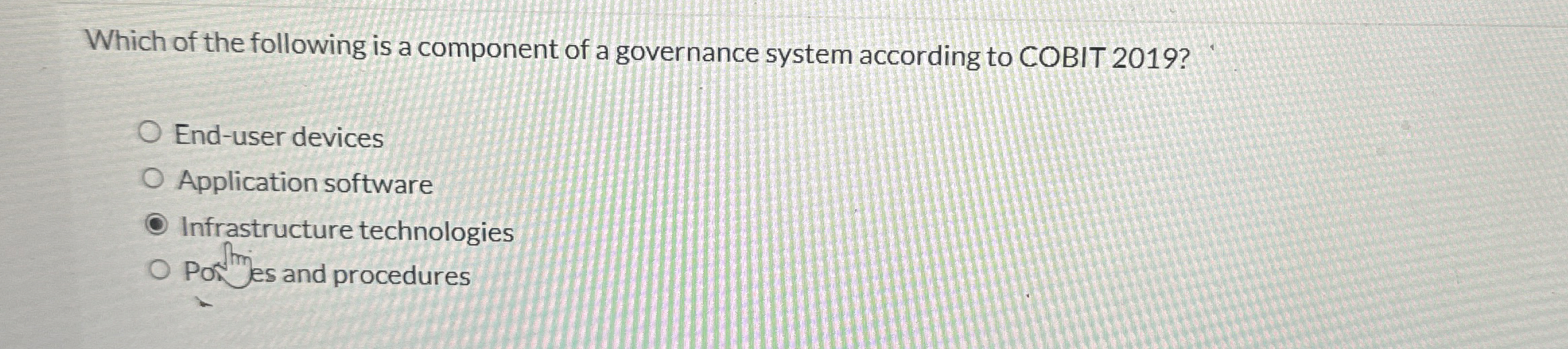 Which of the following is a component of a