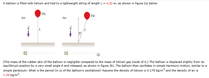 A balloon is filled with helium and tied to a