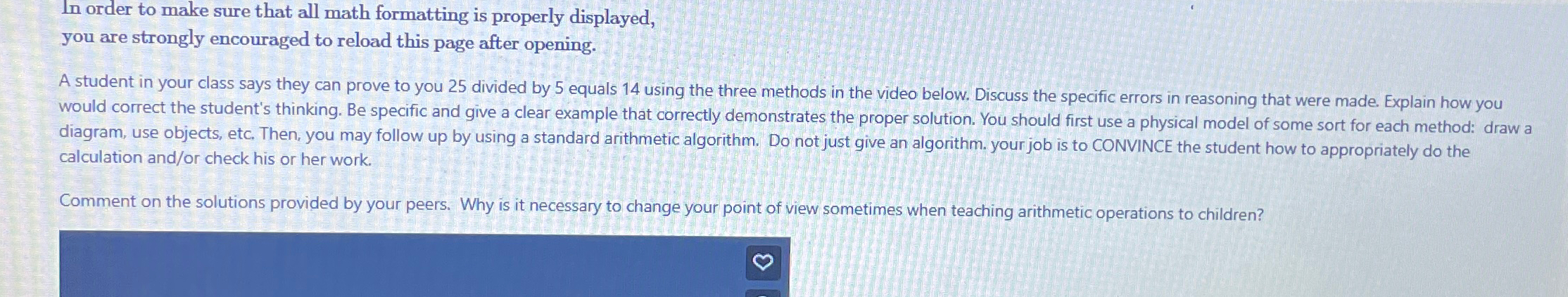 In order to make sure that all math formatting is