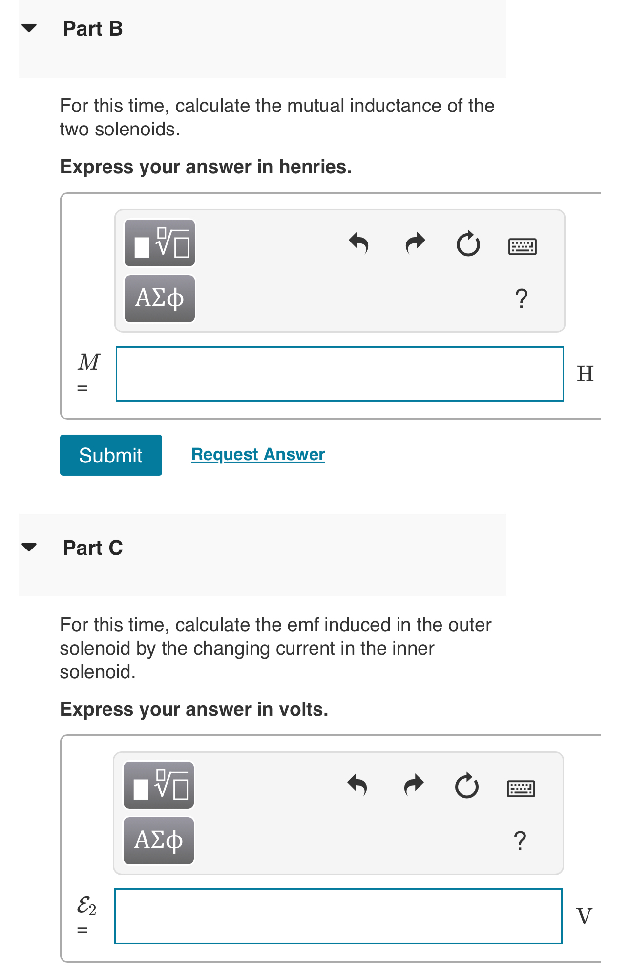 A solenoidal coil with 3 0 turns of wire is wound