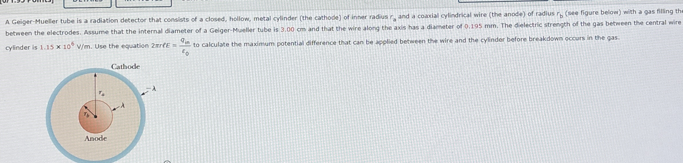 A Geiger - Mueller tube is a radiation detector