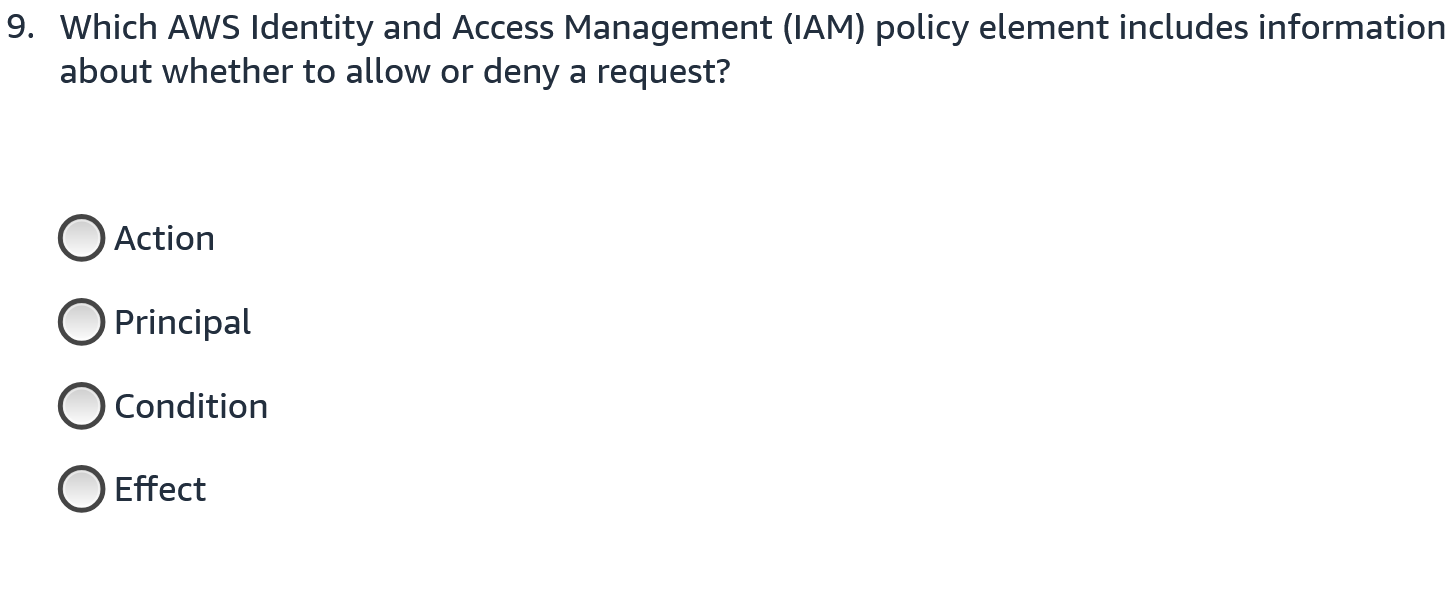 Which AWS Identity and Access Management ( IAM )