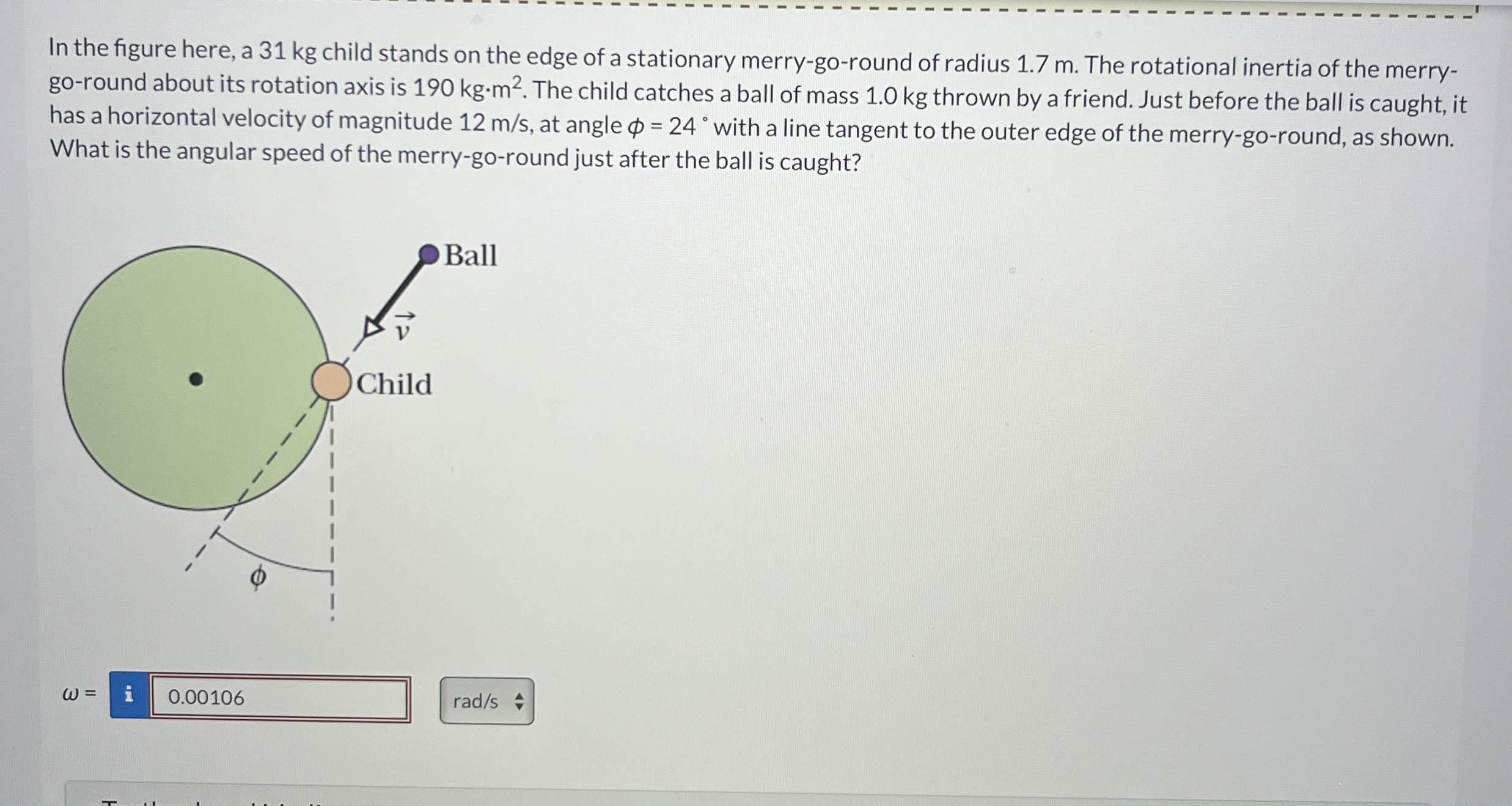 In the figure here, a 3 1 kg child stands on the