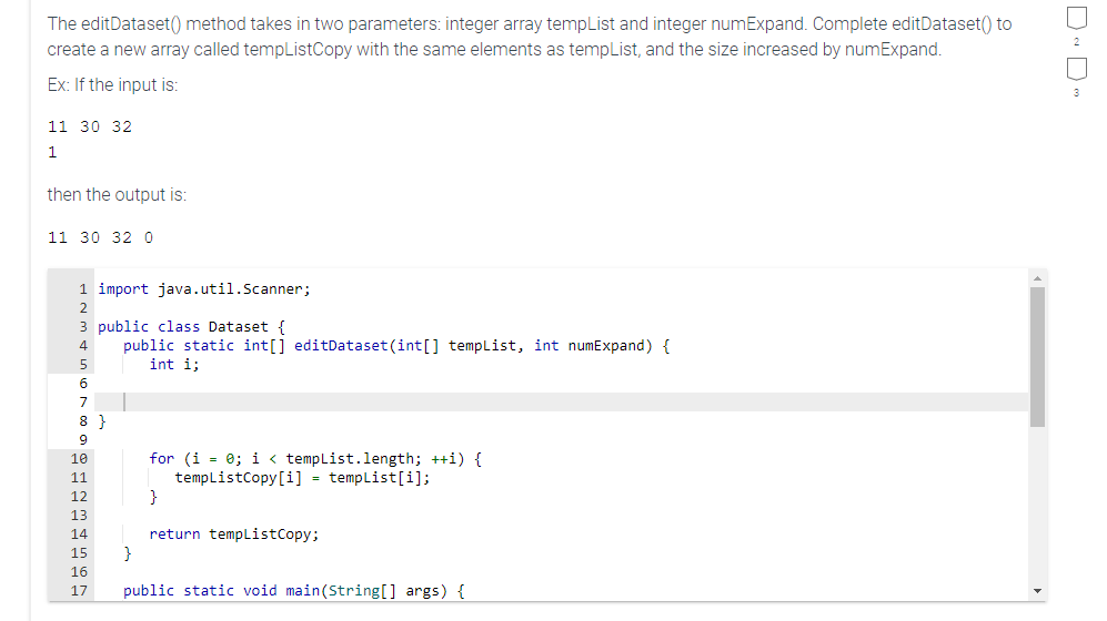 Need help with this java problem. The editDataset