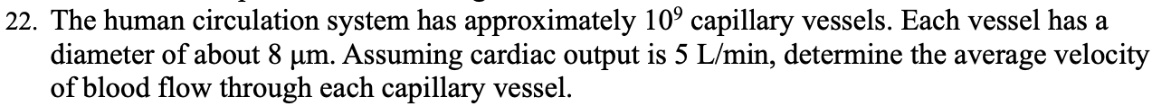 The human circulation system has approximately 1