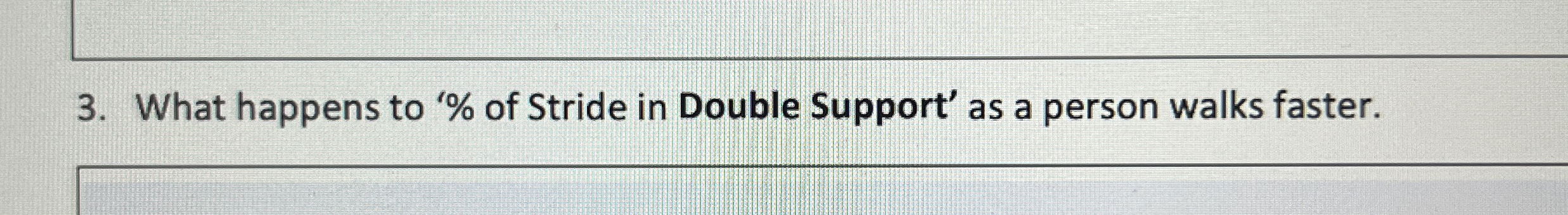What happens to ' % of Stride in Double Support'