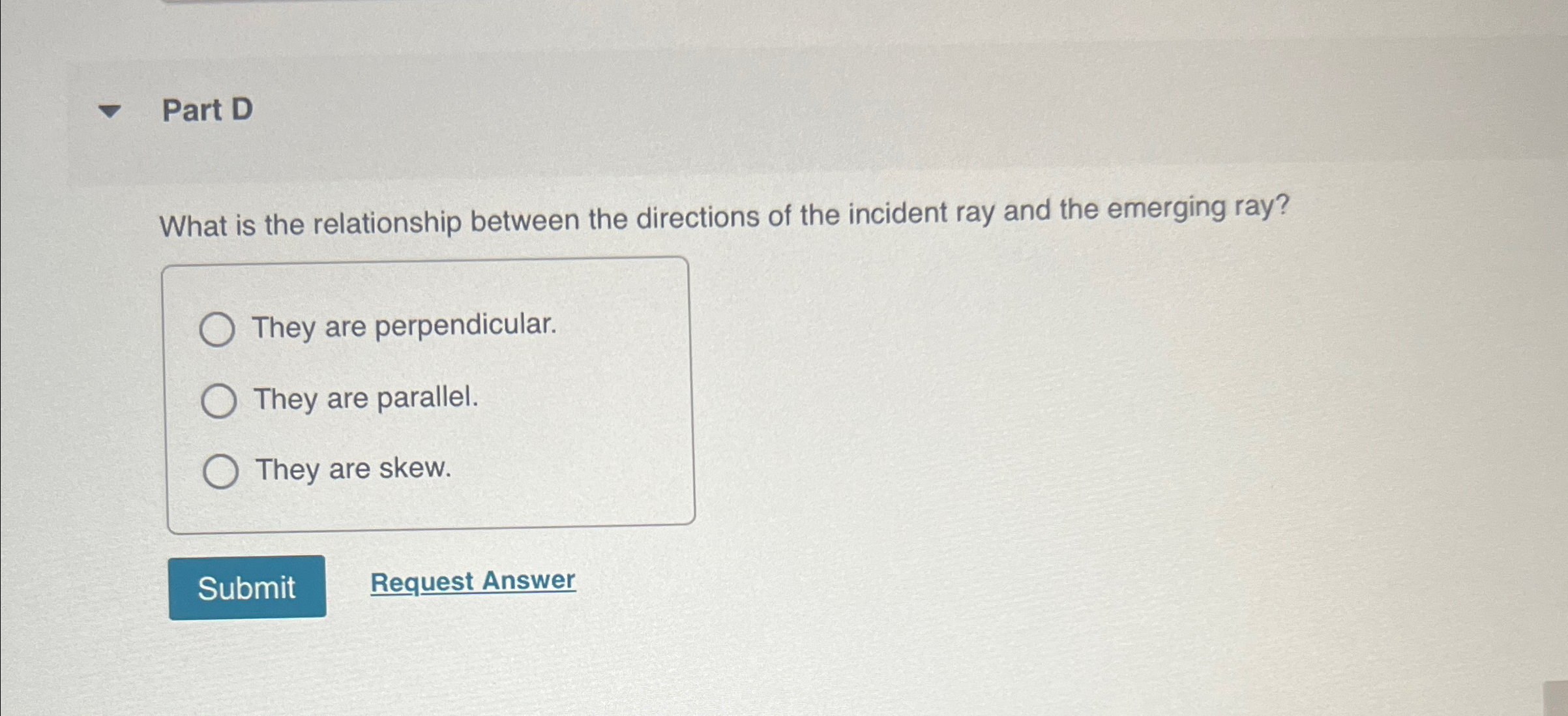 Part D What is the relationship between the