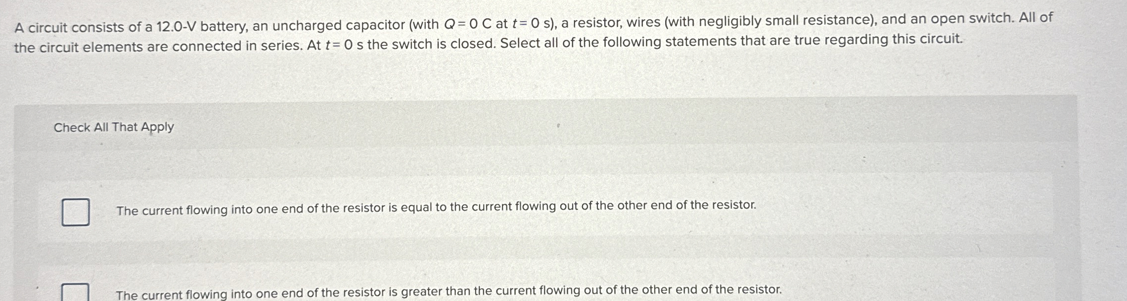 A circuit consists of a 1 2 . 0 - V battery, an