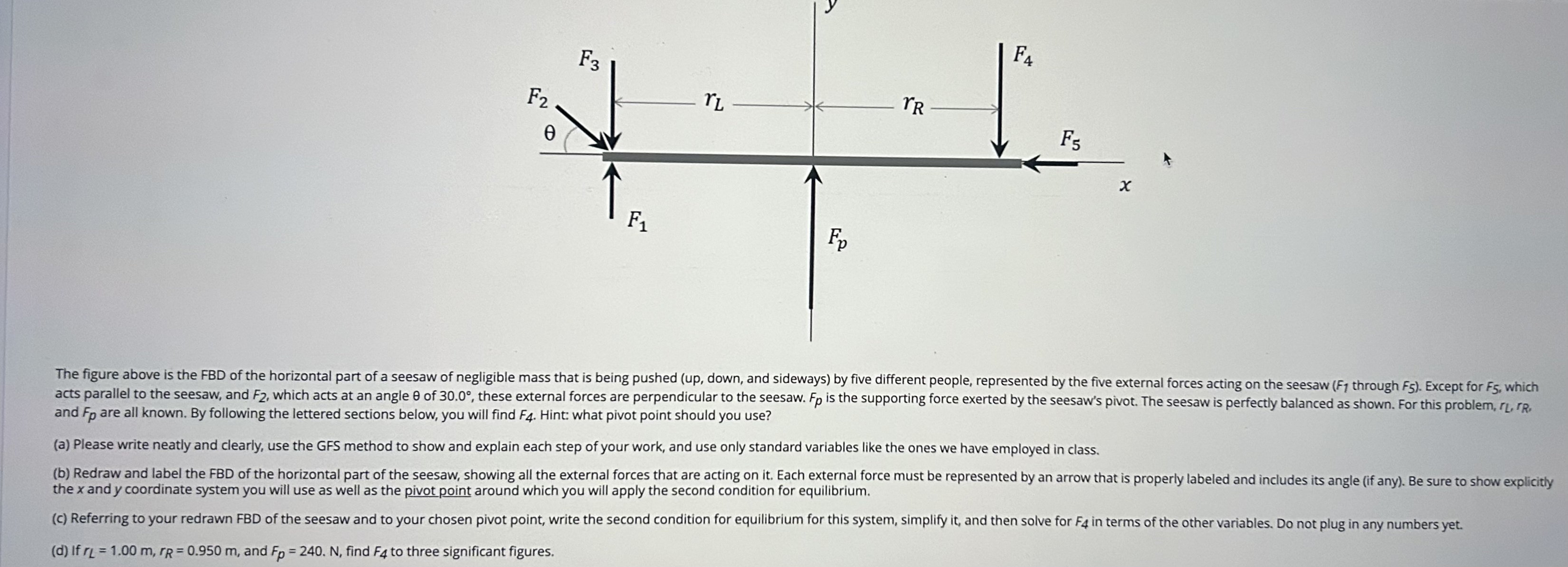 and F p are all known. By following the lettered