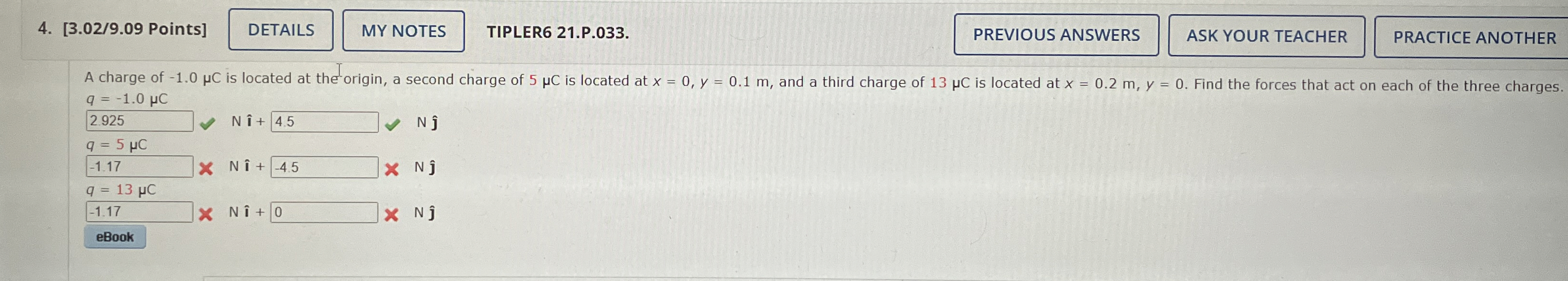 [ 3 . 0 2 / 9 . 0 9 Points ] TIPLER 6 2 1 . P . 0