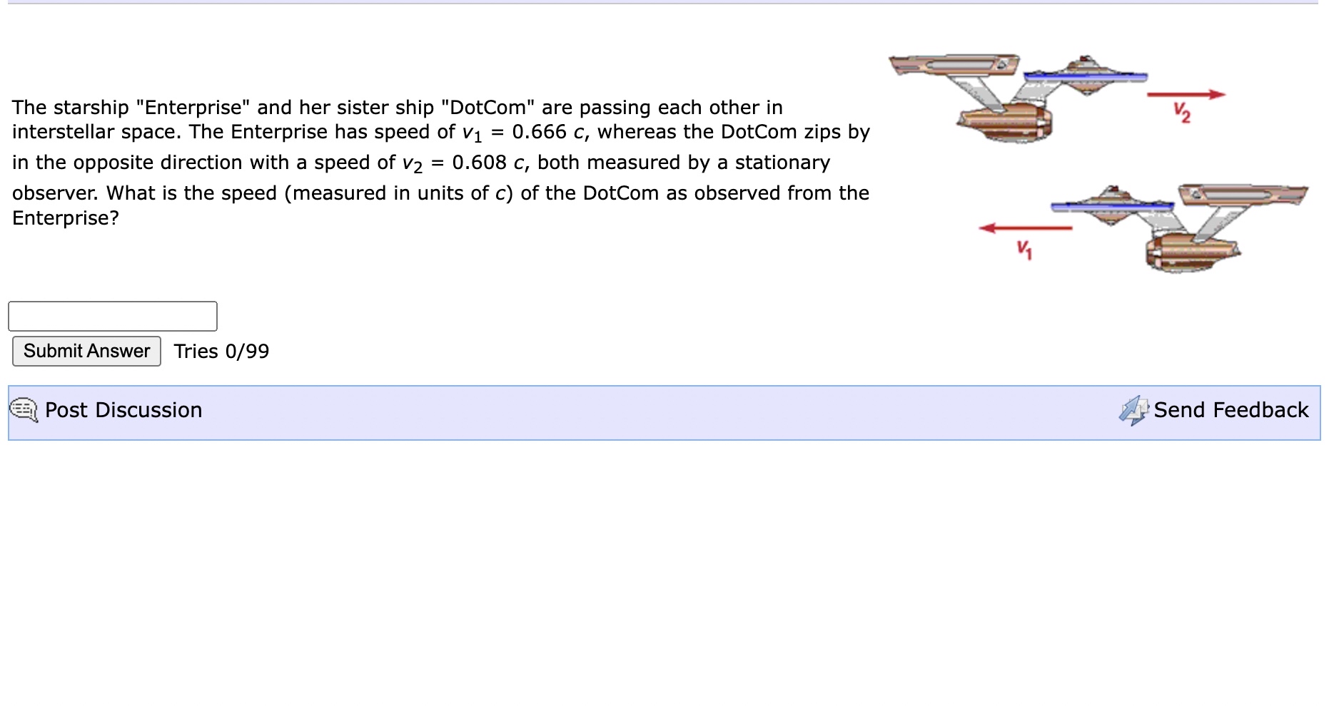 The starship "Enterprise" and her sister ship