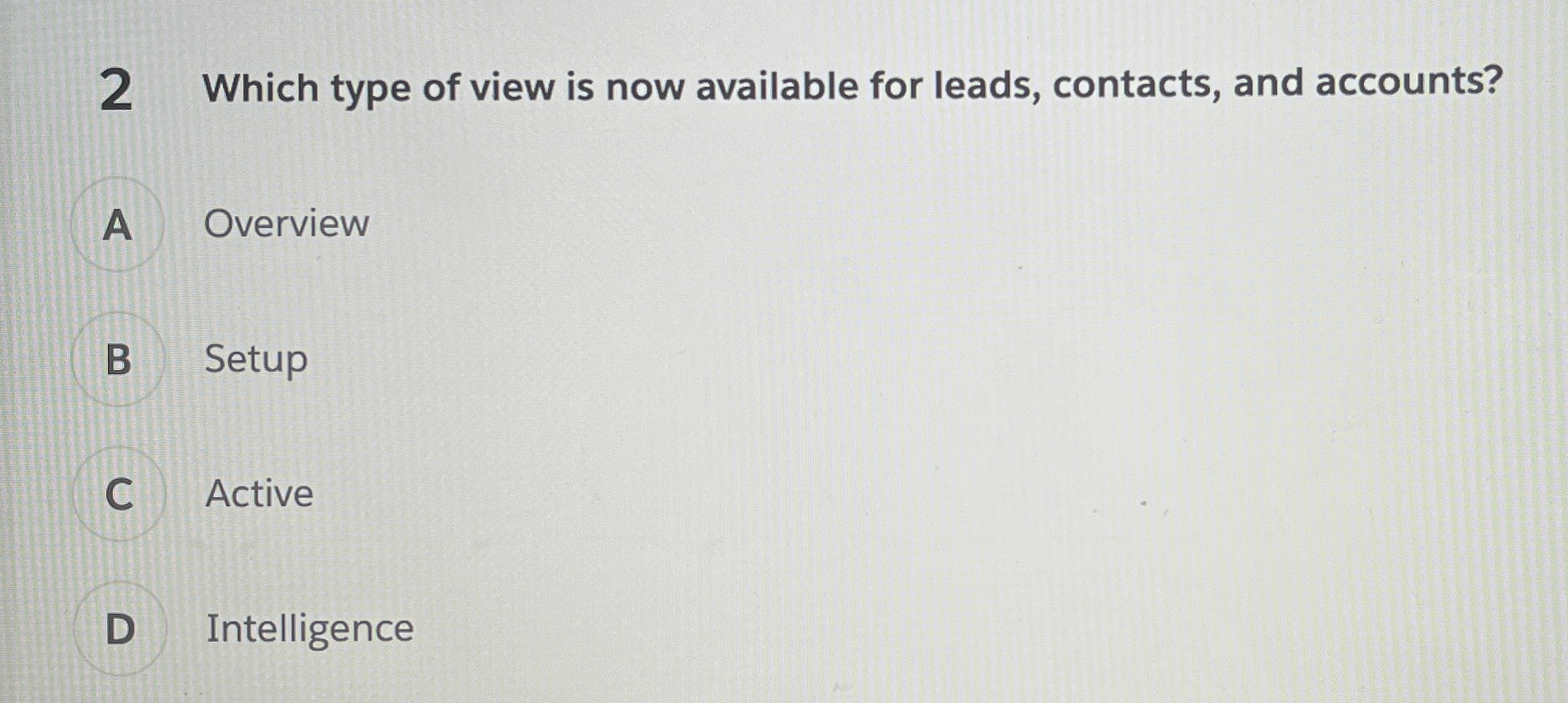 Which type of view is now available for leads,