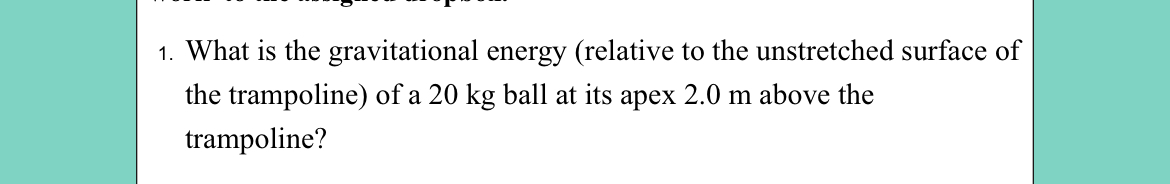 What is the gravitational energy ( relative to
