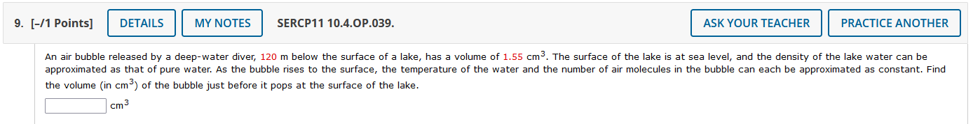 An air bubble released by a deep - water diver, 1