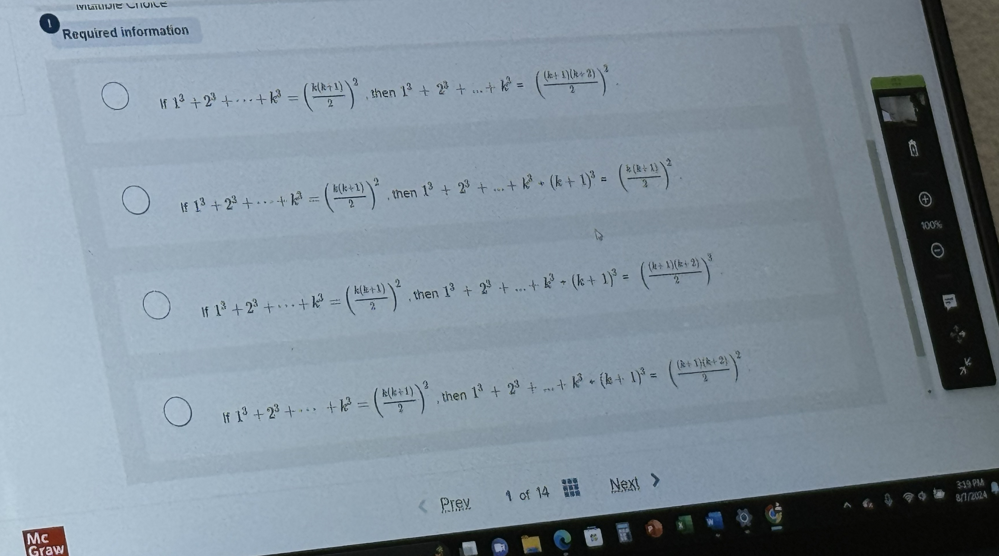 MLITHJIE LIUILE 1 . Required information If l 3 +
