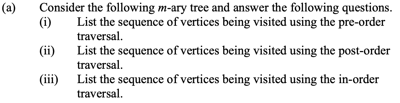 Prove that the pre - order traversal algorithm