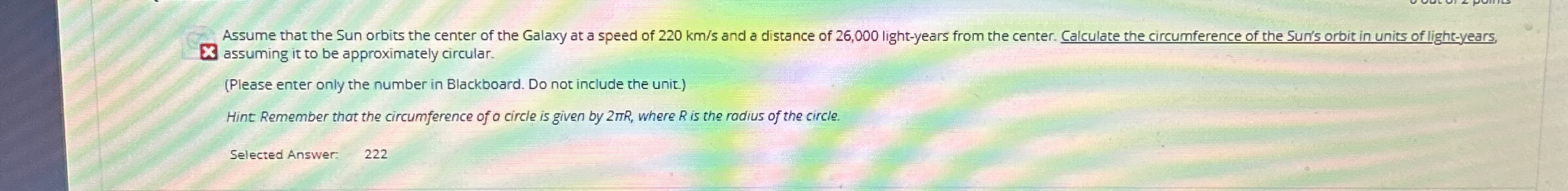 Assume that the Sun orbits the center of the
