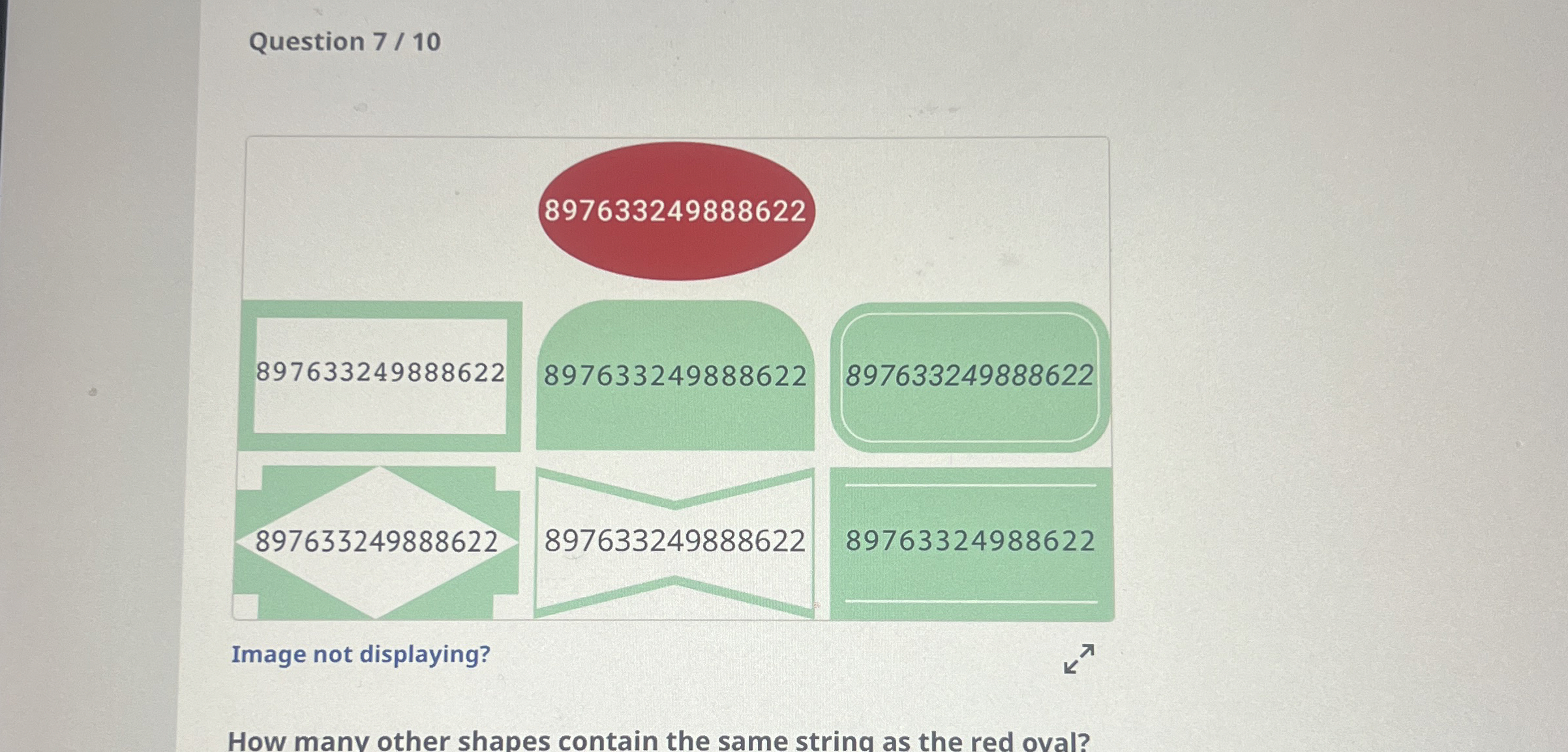 Question 7 1 0 Image not displaying? How manv