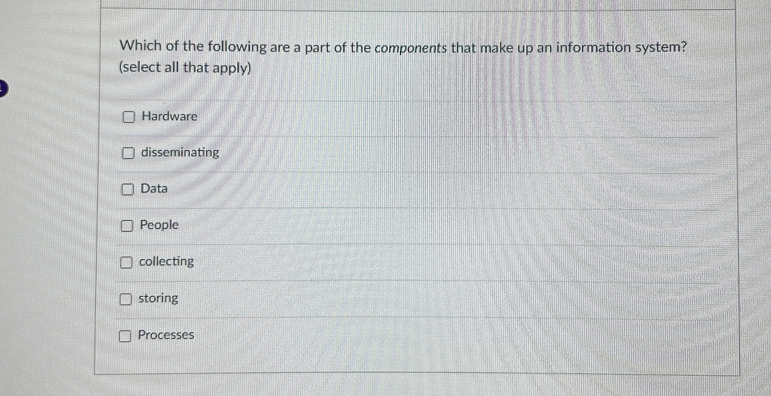 Which of the following are a part of the