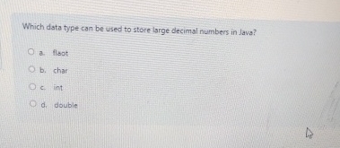 Which data type can be used to store large