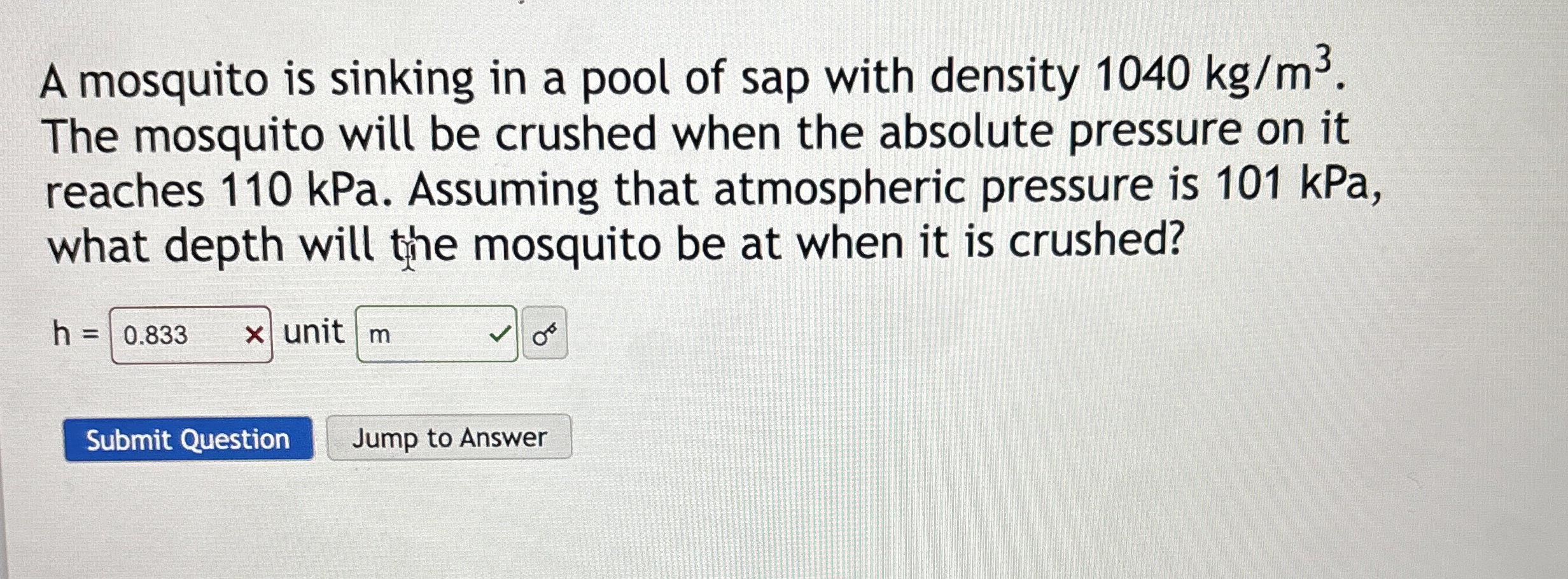 A mosquito is sinking in a pool of sap with