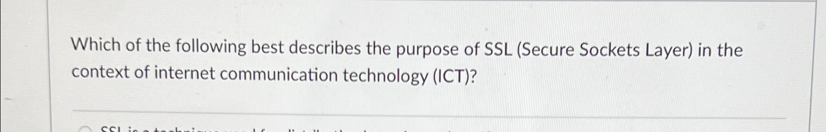 Which of the following best describes the purpose