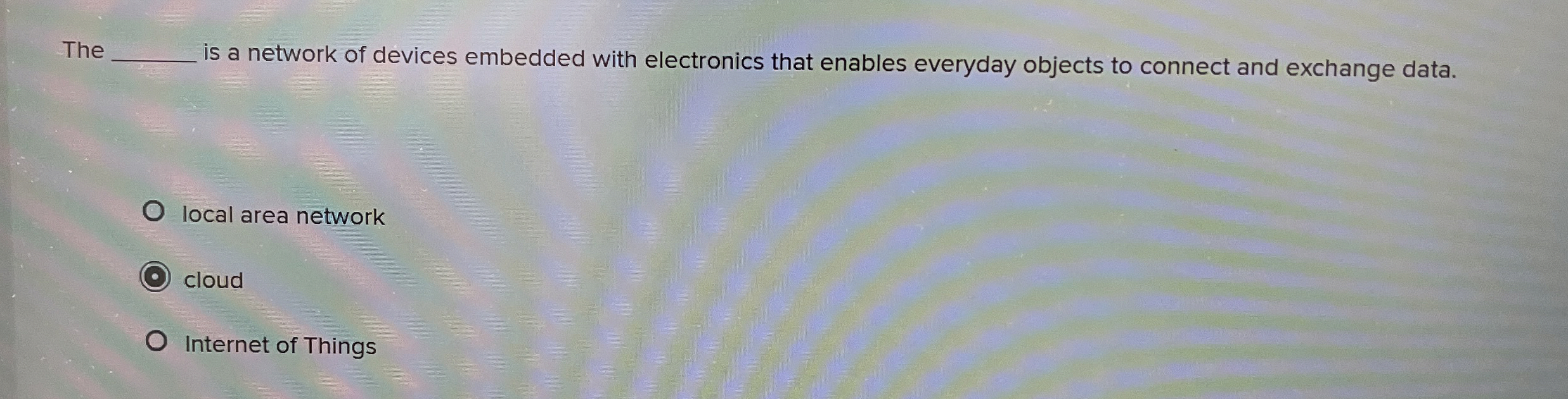 The q , is a network of devices embedded with