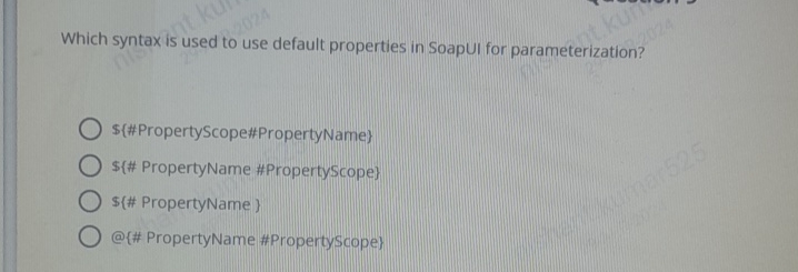 Which syntax is used to use default properties in