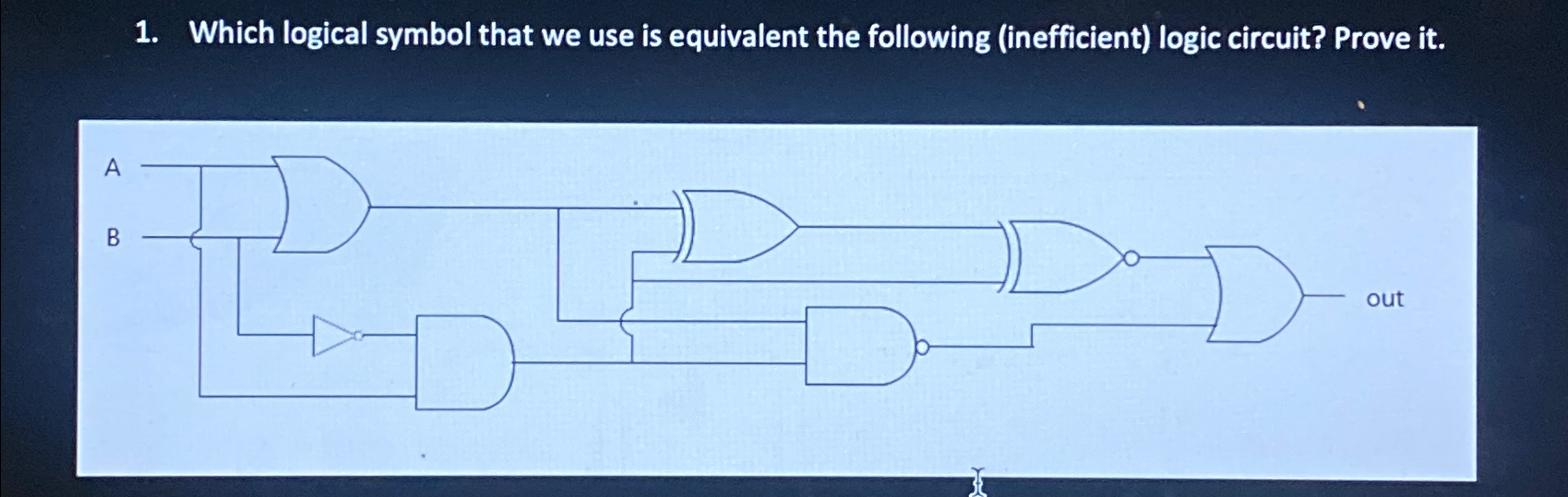 Which logical symbol that we use is equivalent