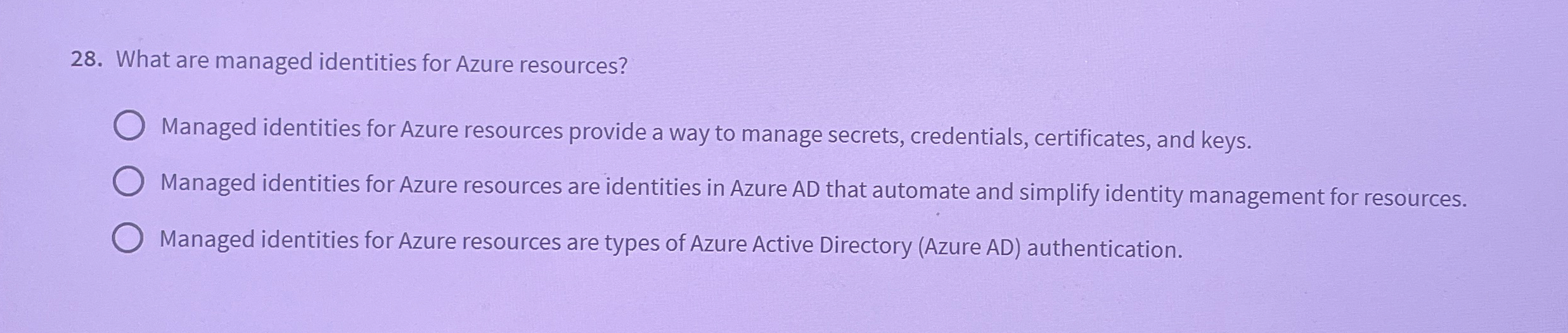 What are managed identities for Azure resources?