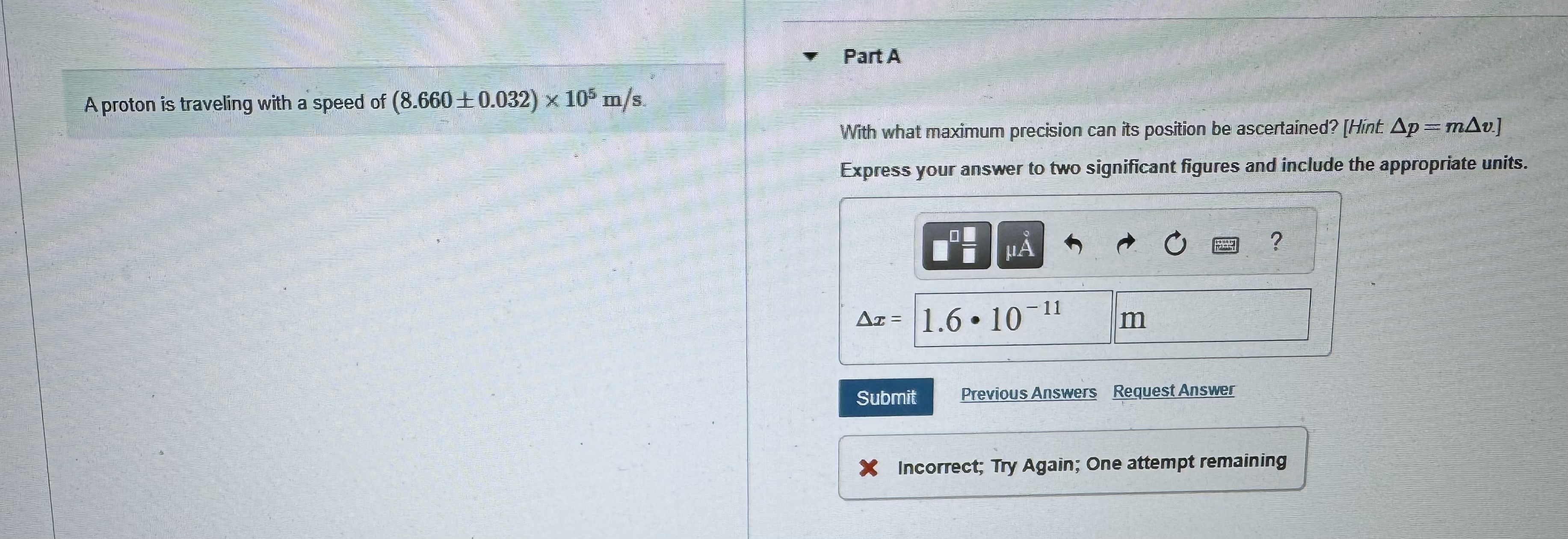 A proton is traveling with a speed of ( 8 . 6 6 0