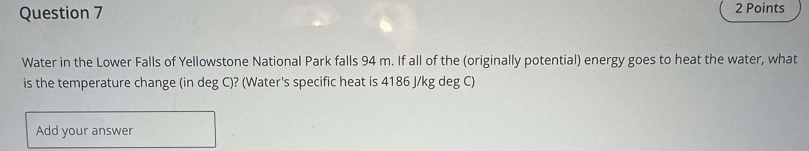 Water in the Lower Falls of Yellowstone National