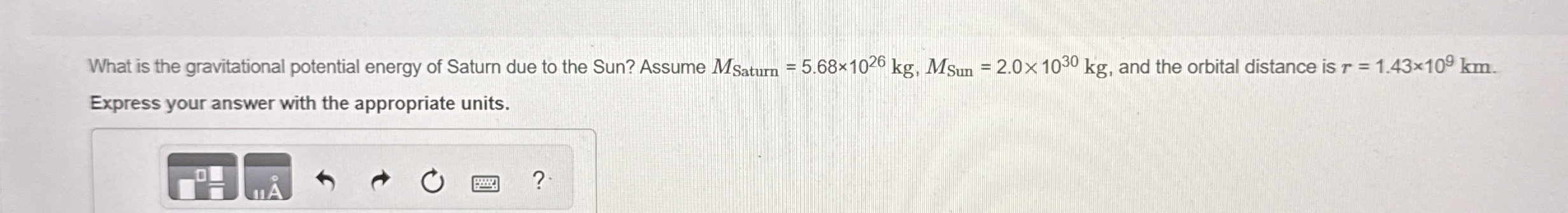 What is the gravitational potential energy of
