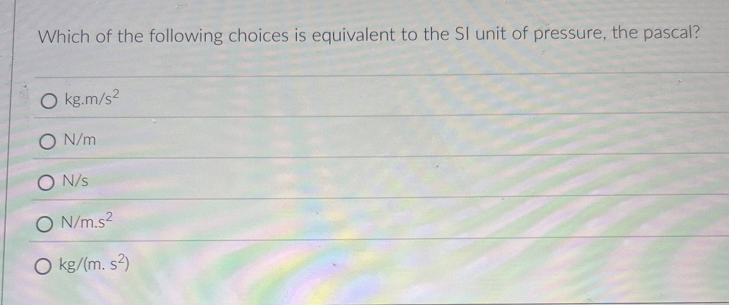 Which of the following choices is equivalent to