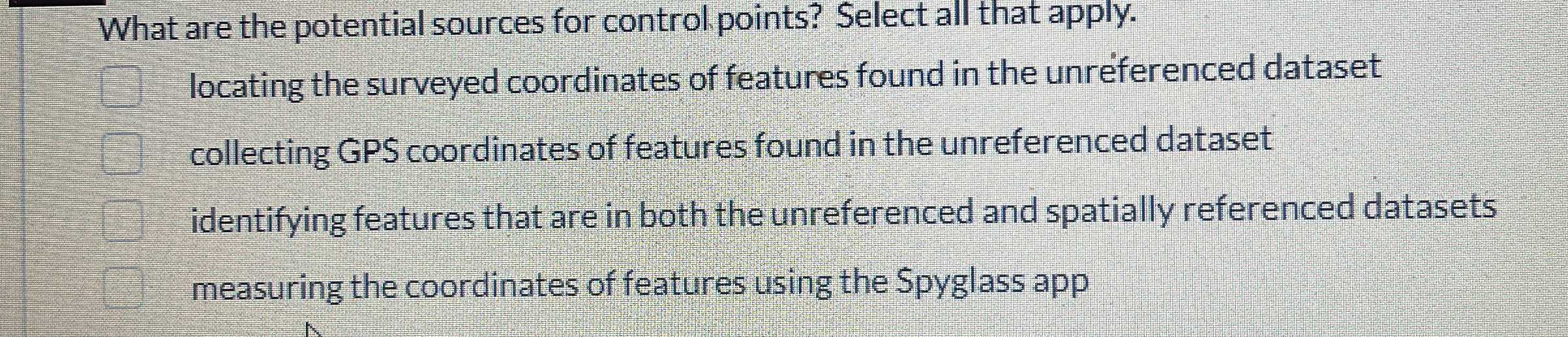 What are the potential sources for control