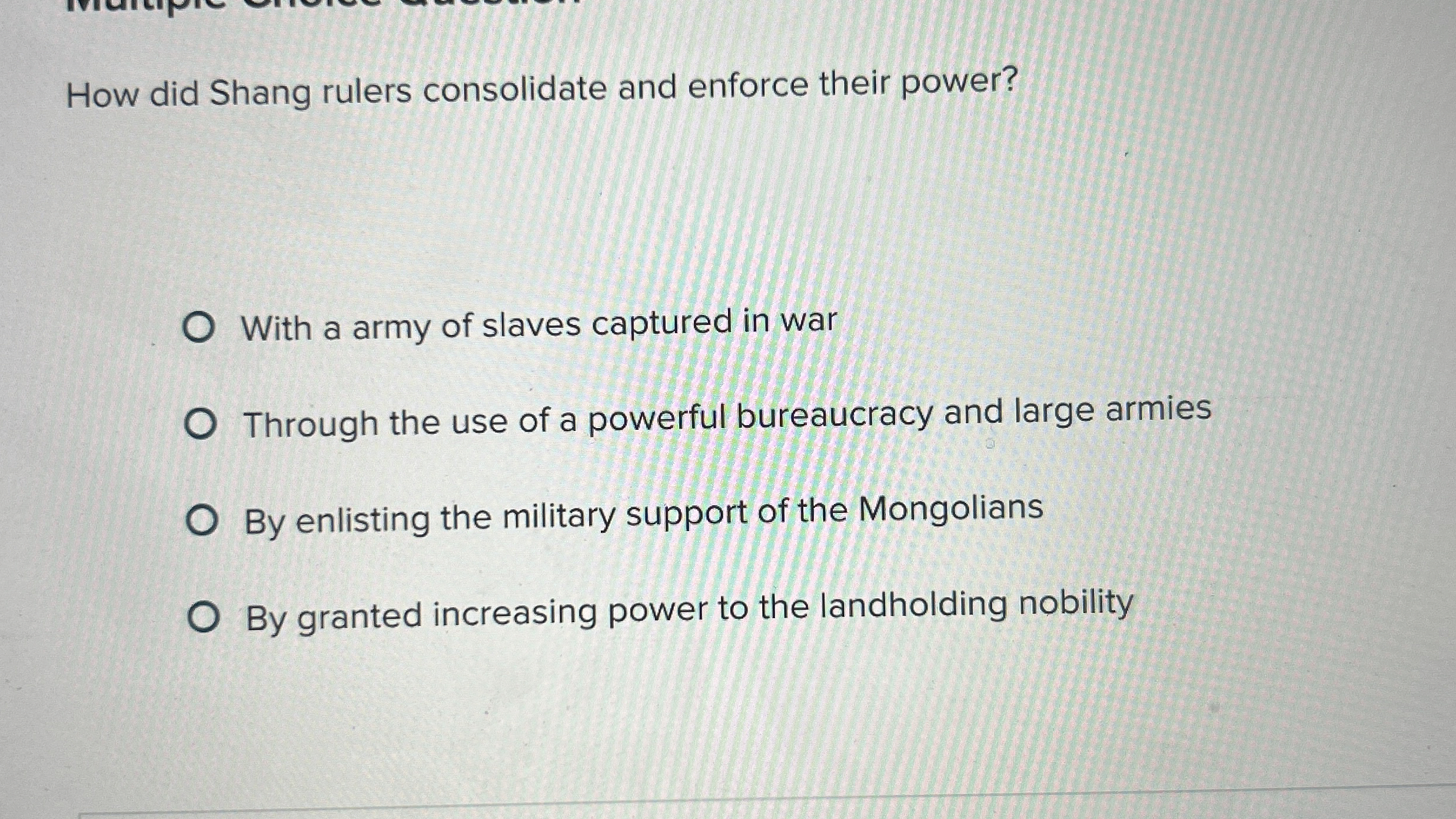 How did Shang rulers consolidate and enforce