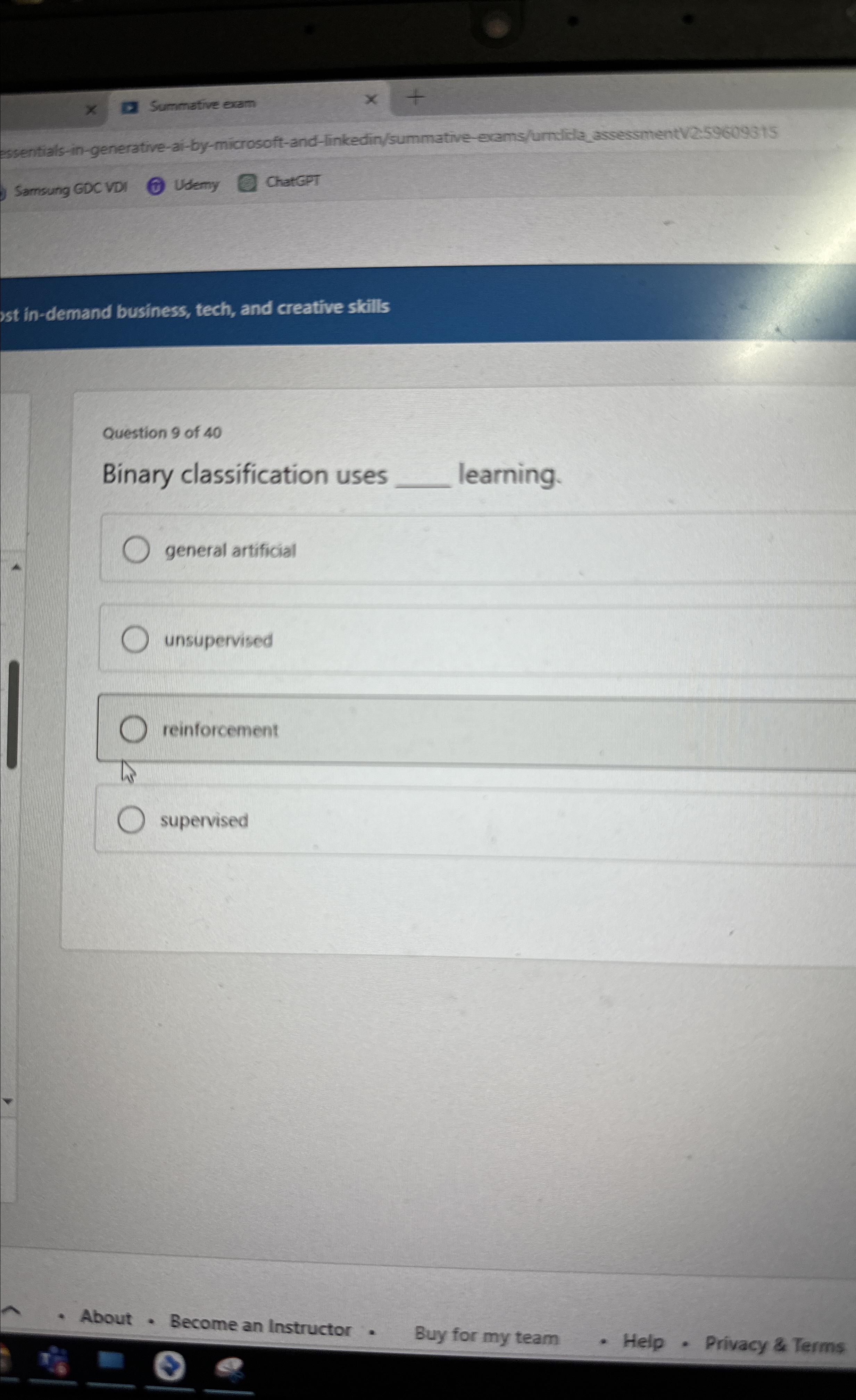 Summative exam Essentials - in - generative - ai