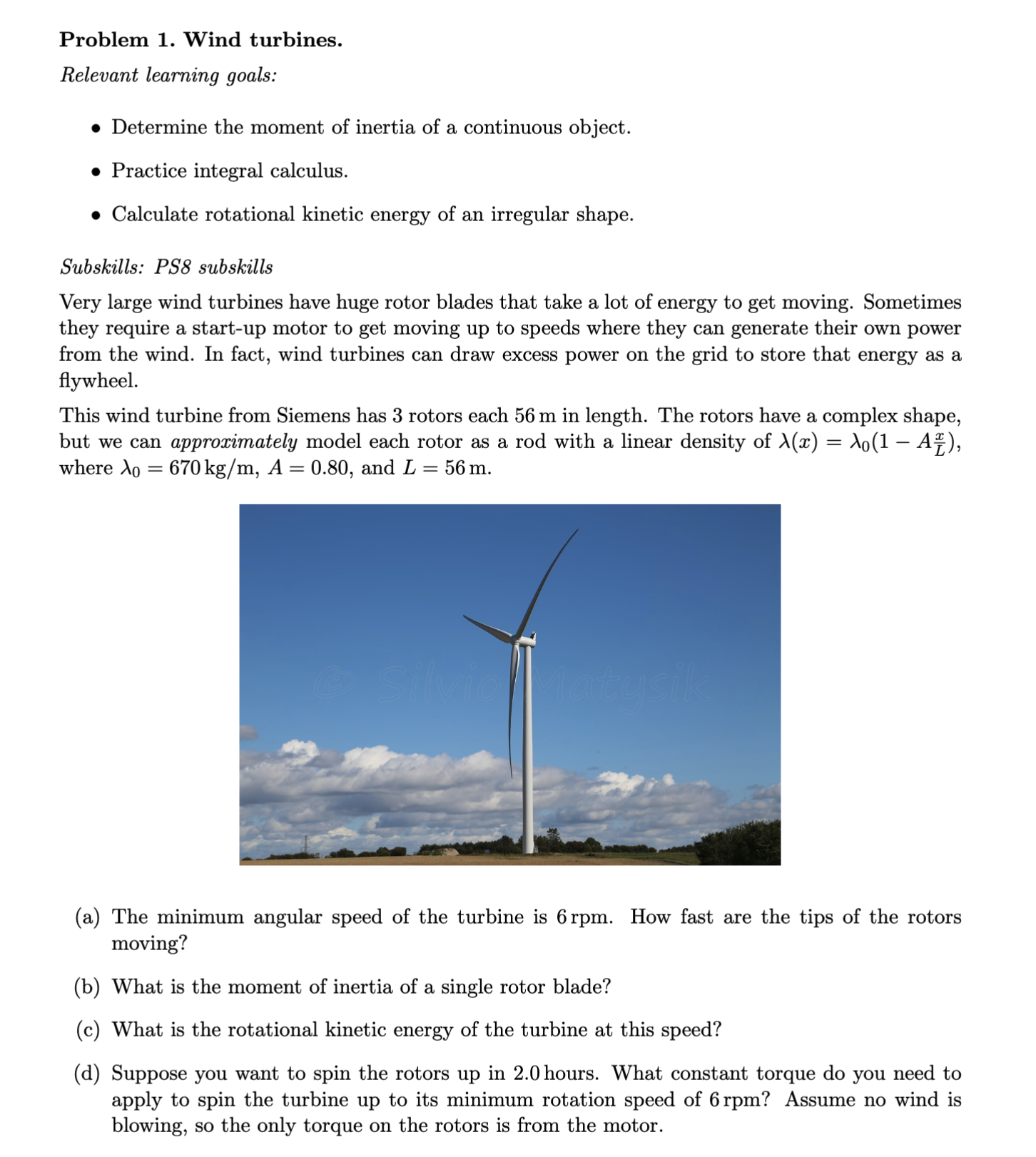 Relevant learning goals: - Determine the moment