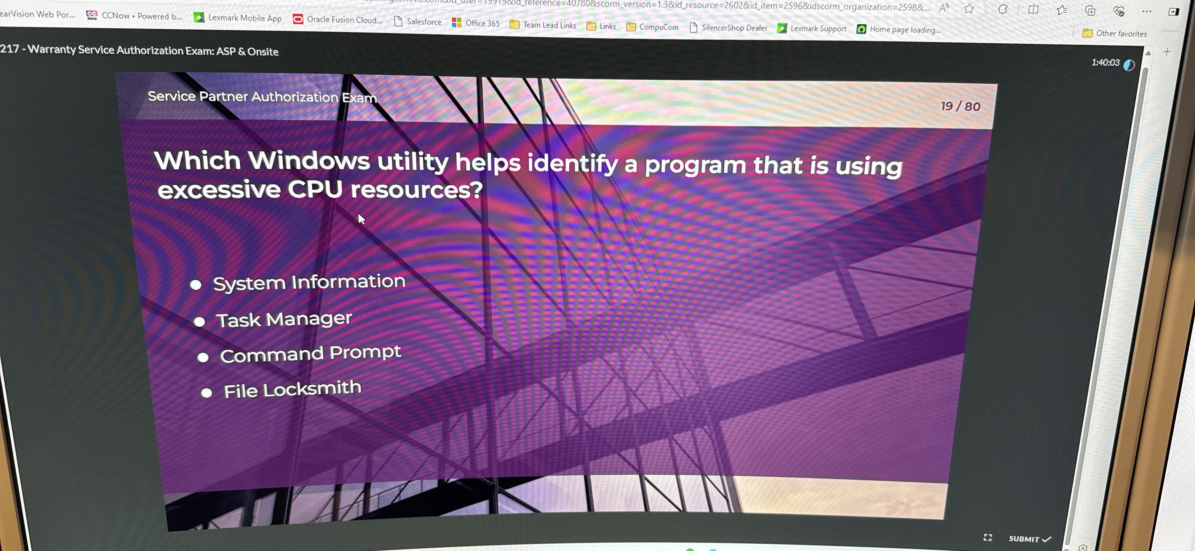 earVision Web Por., CCNow - Powered b . Lexmark