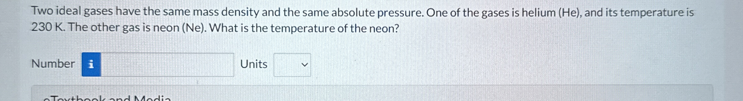 Two ideal gases have the same mass density and