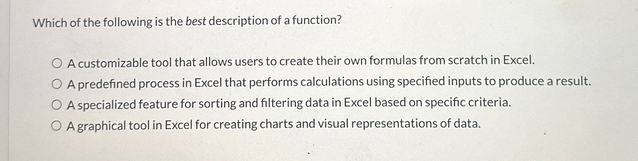 Which of the following is the best description of