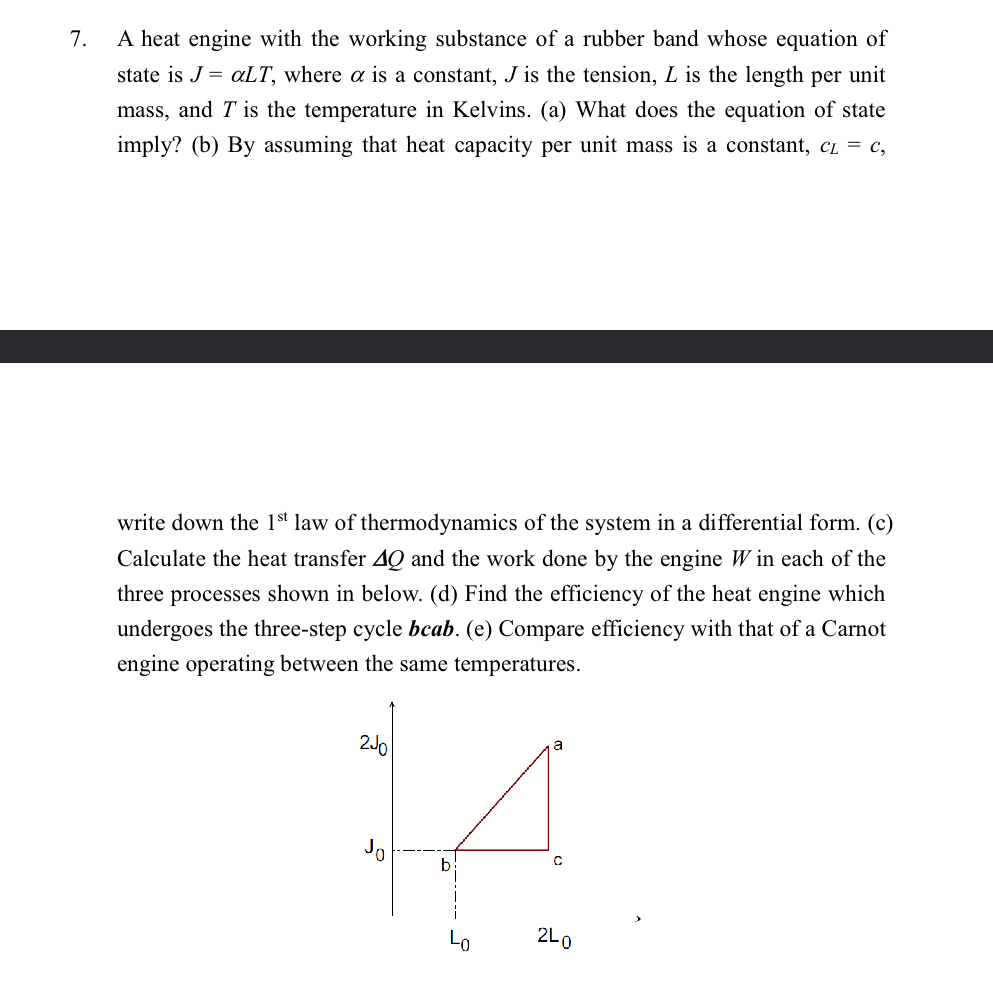 A heat engine with the working substance of a